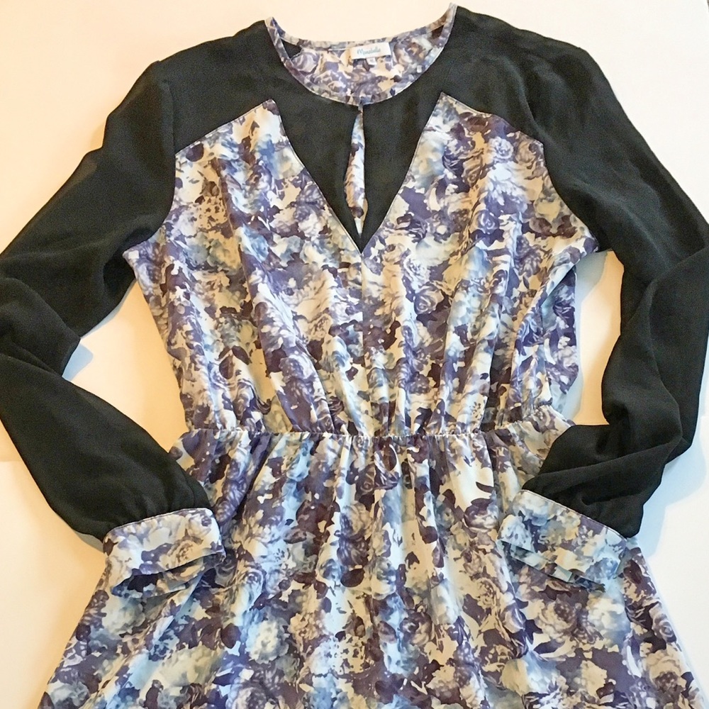Marabelle Purple Floral Long Sleeve Dress - Picture 6 of 8