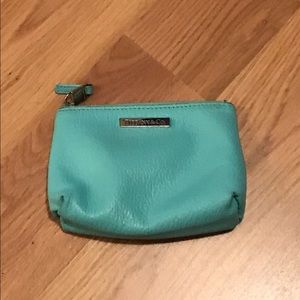 Tiffany leather card case/makeup case/ coin purse