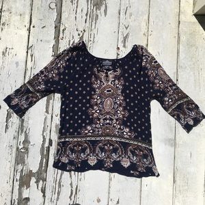 Boho pattern top