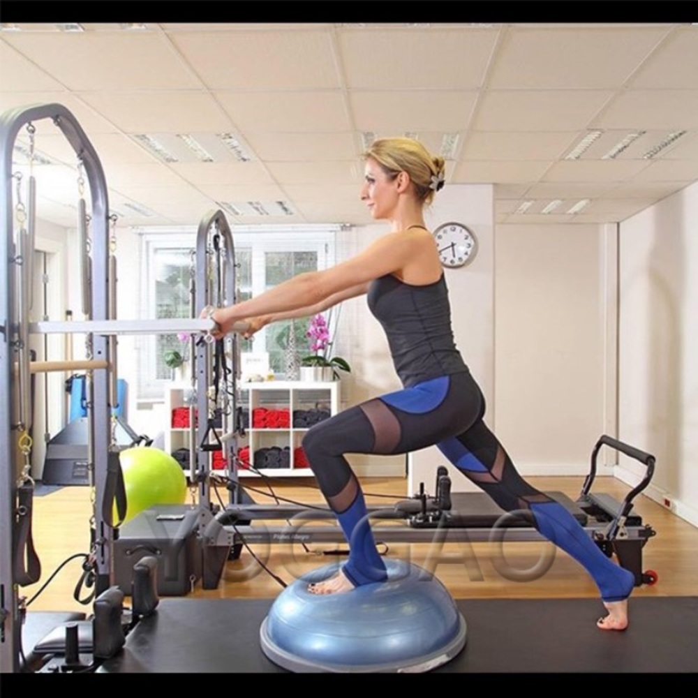 YOGGAO Active Sportswear Mesh Leggings - Sax Blue - Picture 2 of 8