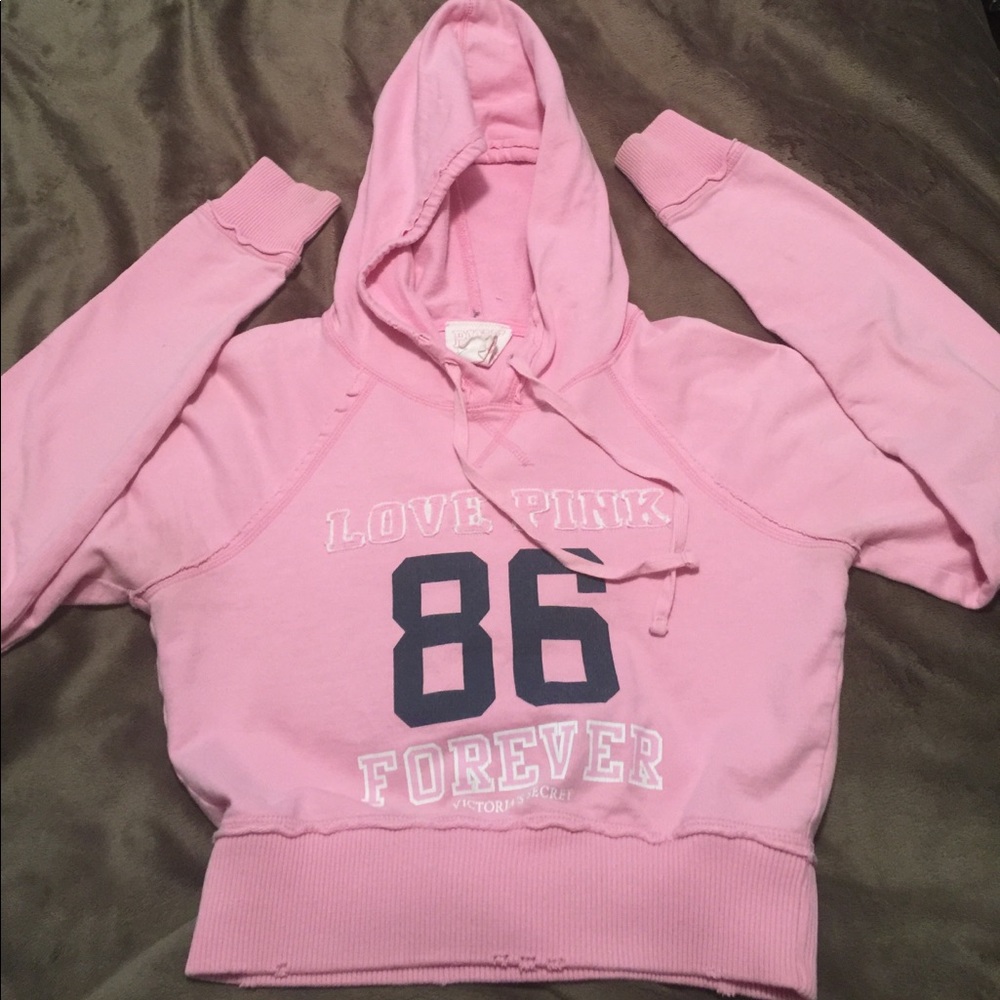 Distressed PINK Hoodie