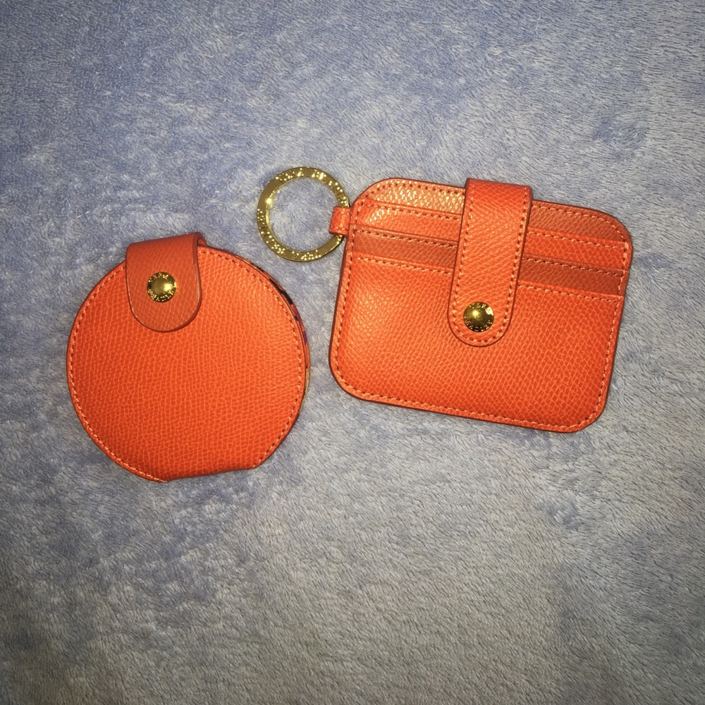 Vera Bradley Leather Mirror + Card/ID Holder