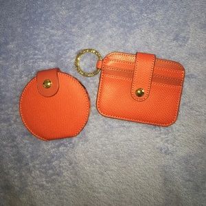 Vera Bradley Leather Mirror + Card/ID Holder