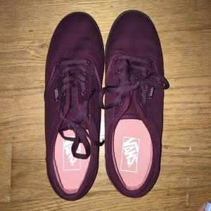 Vans plum/maroon shoes