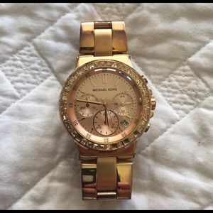 MK rose gold watch!