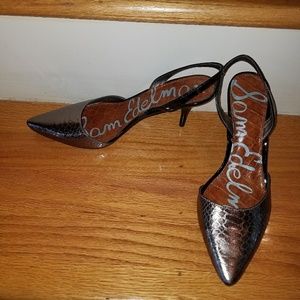 Sam Edelman Metallic Sling Back Shoes