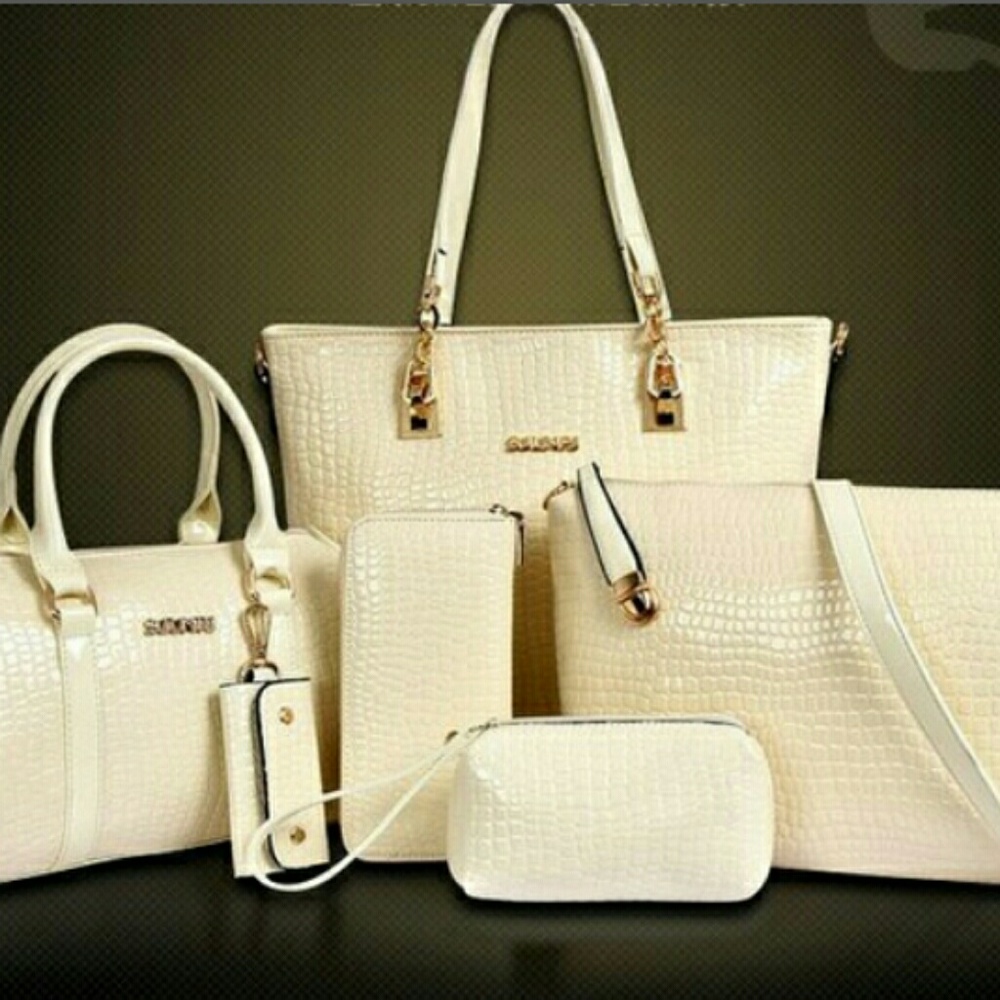 Luxury 6 Set Bags Handbag + Shoulder Bag + Tote +