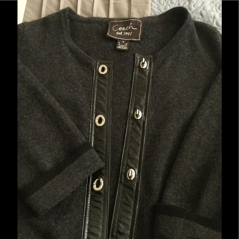 Gently used Authentic Coach turnlock Sweater