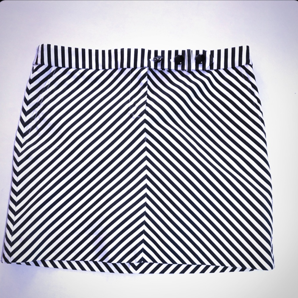 J crew stripes skirt