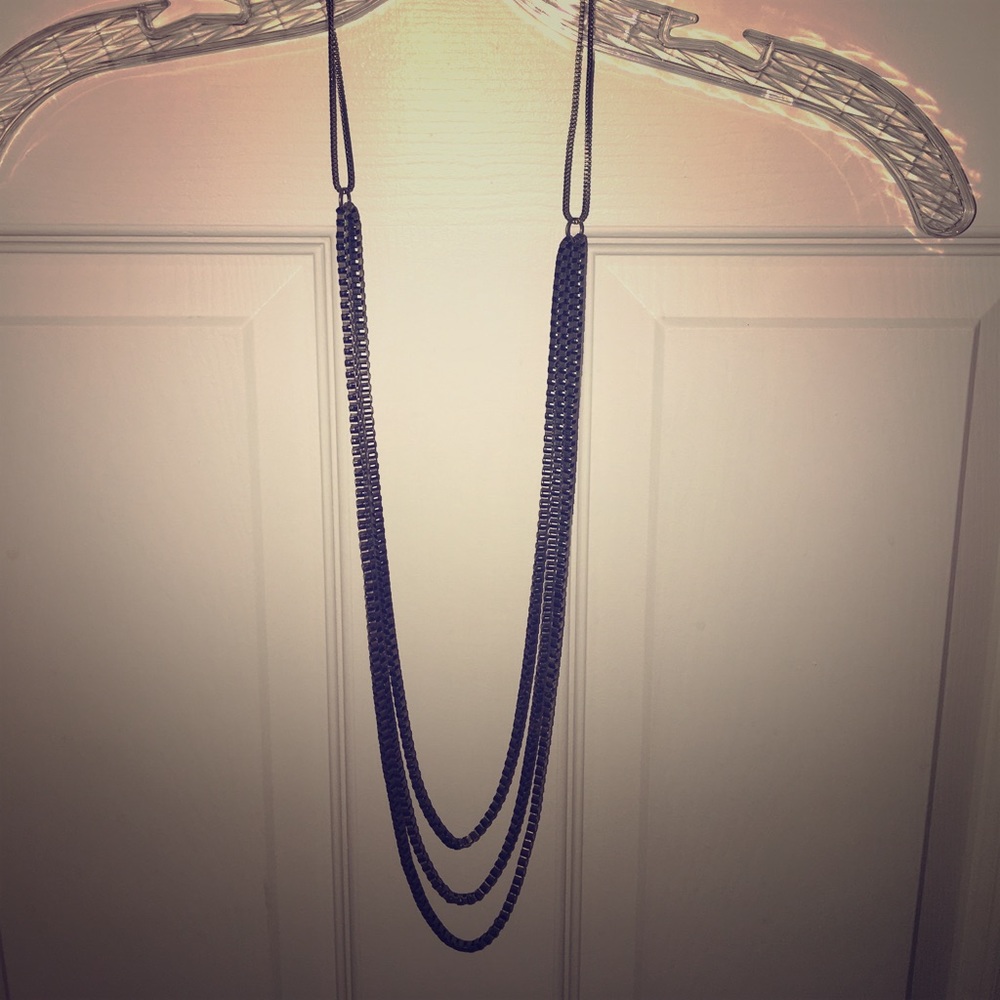Layered Chain Link Necklace.