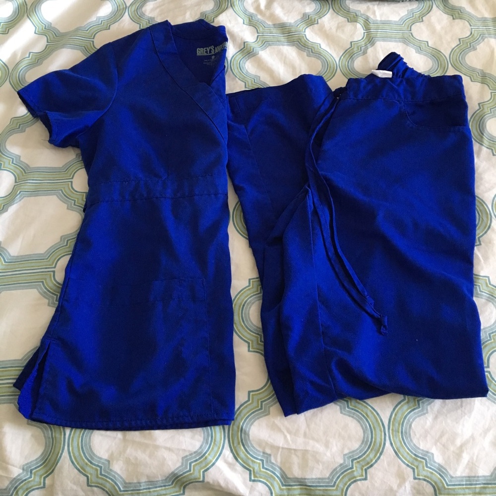 Grey's Anatomy Royal Blue Scrub Set