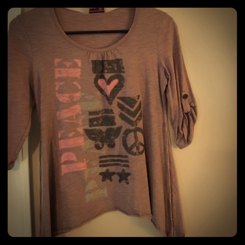 Girls 3/4 sleeve top