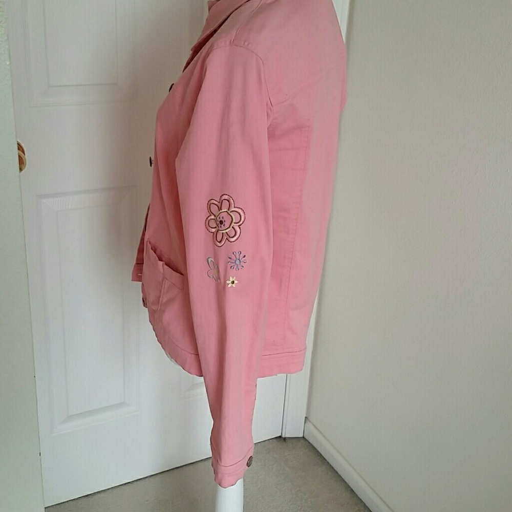 Pink floral jacket - Picture 4 of 5