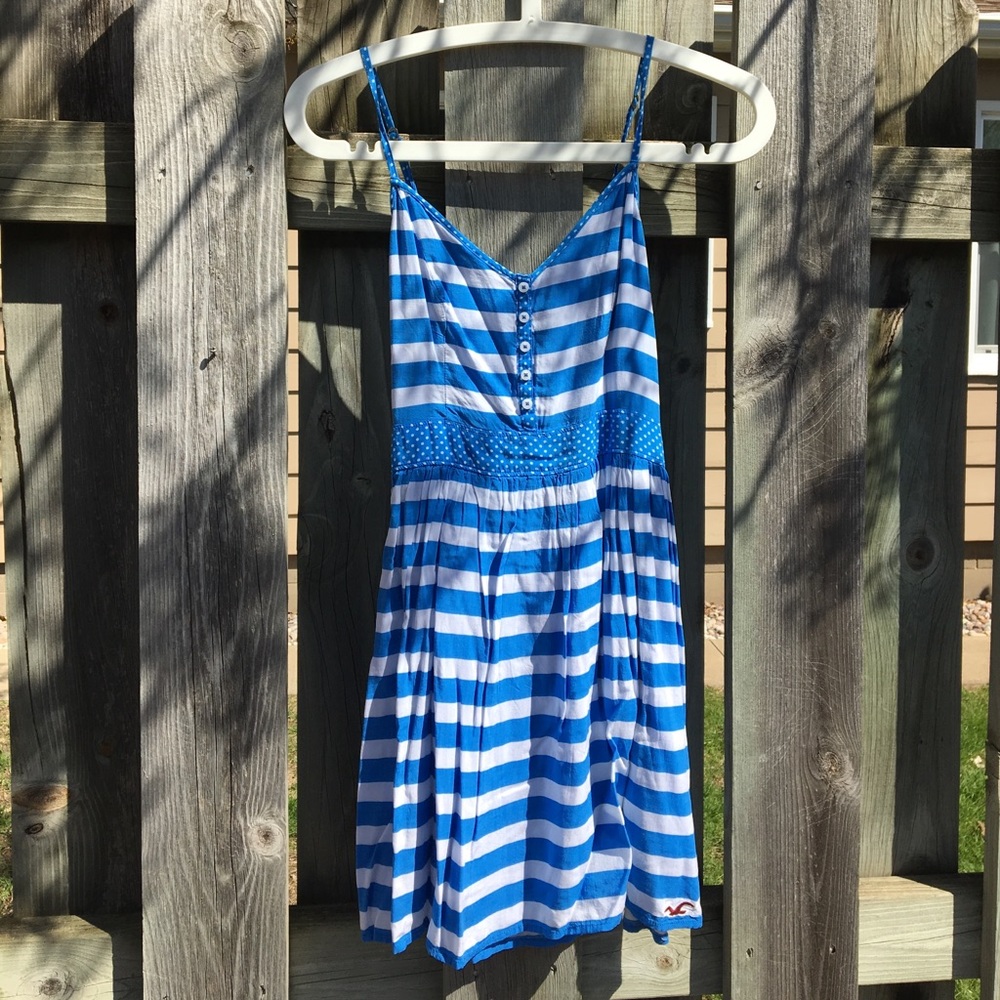 Cute babydoll striped sun dress