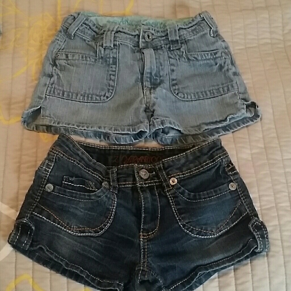 2 pairs of girls shorts size 8