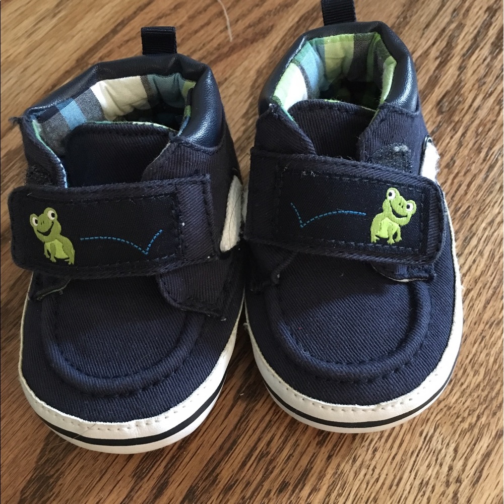 Gymboree - infant boy soft sole crib shoes