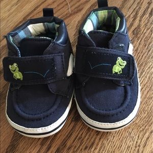 Gymboree - infant boy soft sole crib shoes