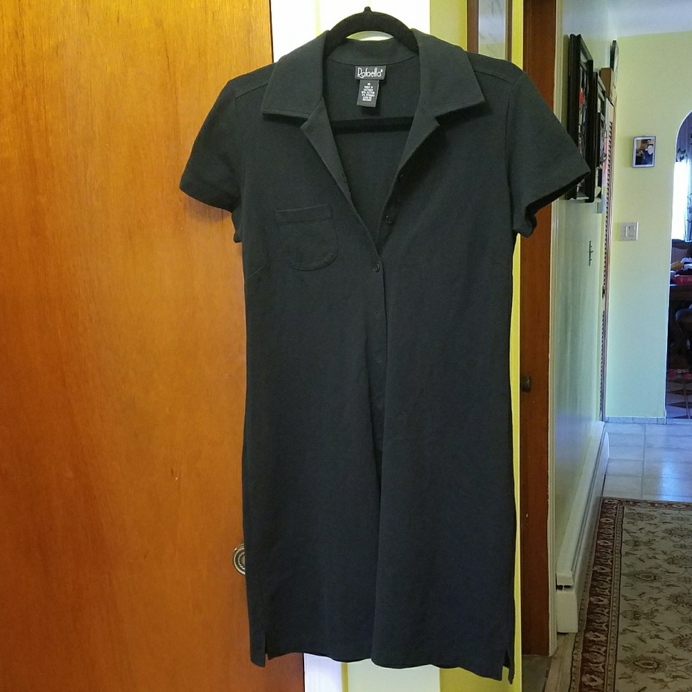 Cute & comfortable black shirt dress from Rafaella