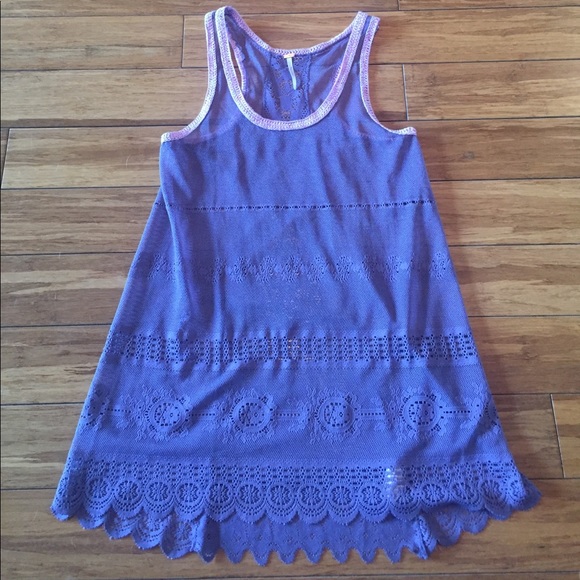 Pruple lace tank from Free People - Picture 1 of 5