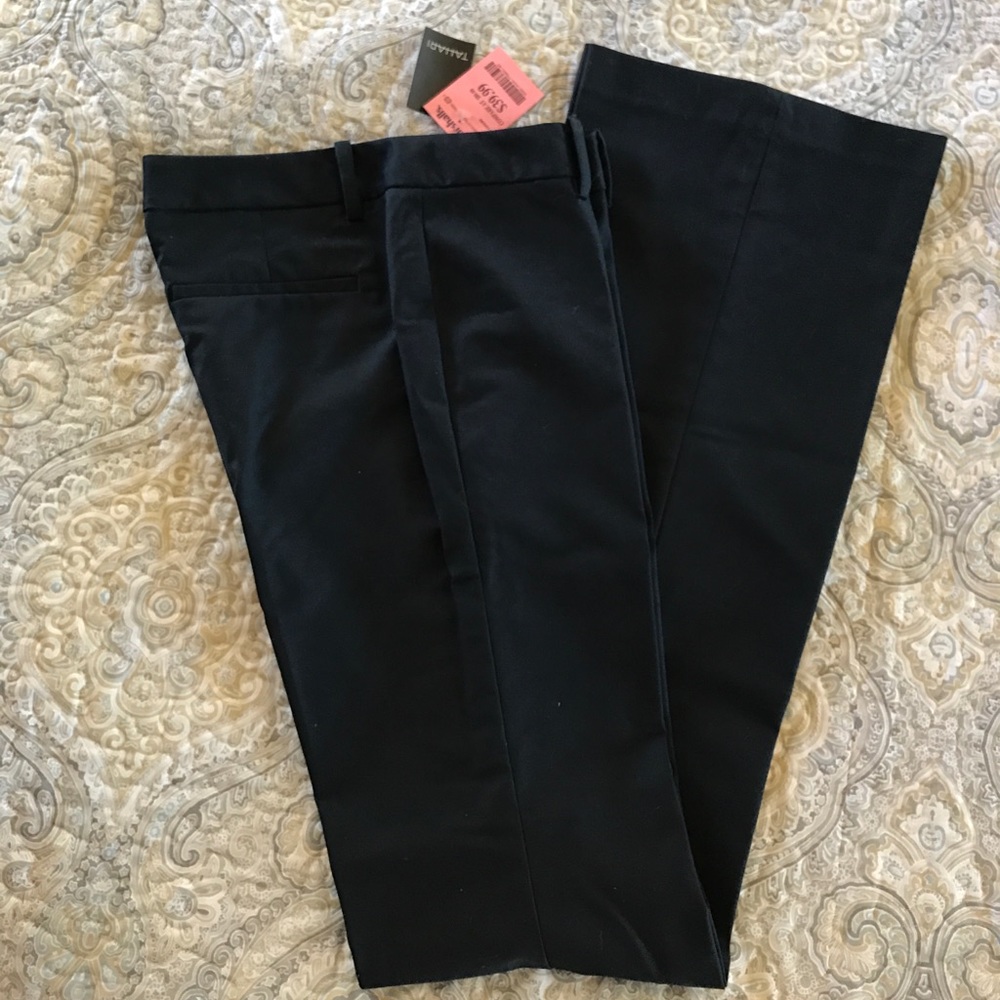 Tahari navy dress pants