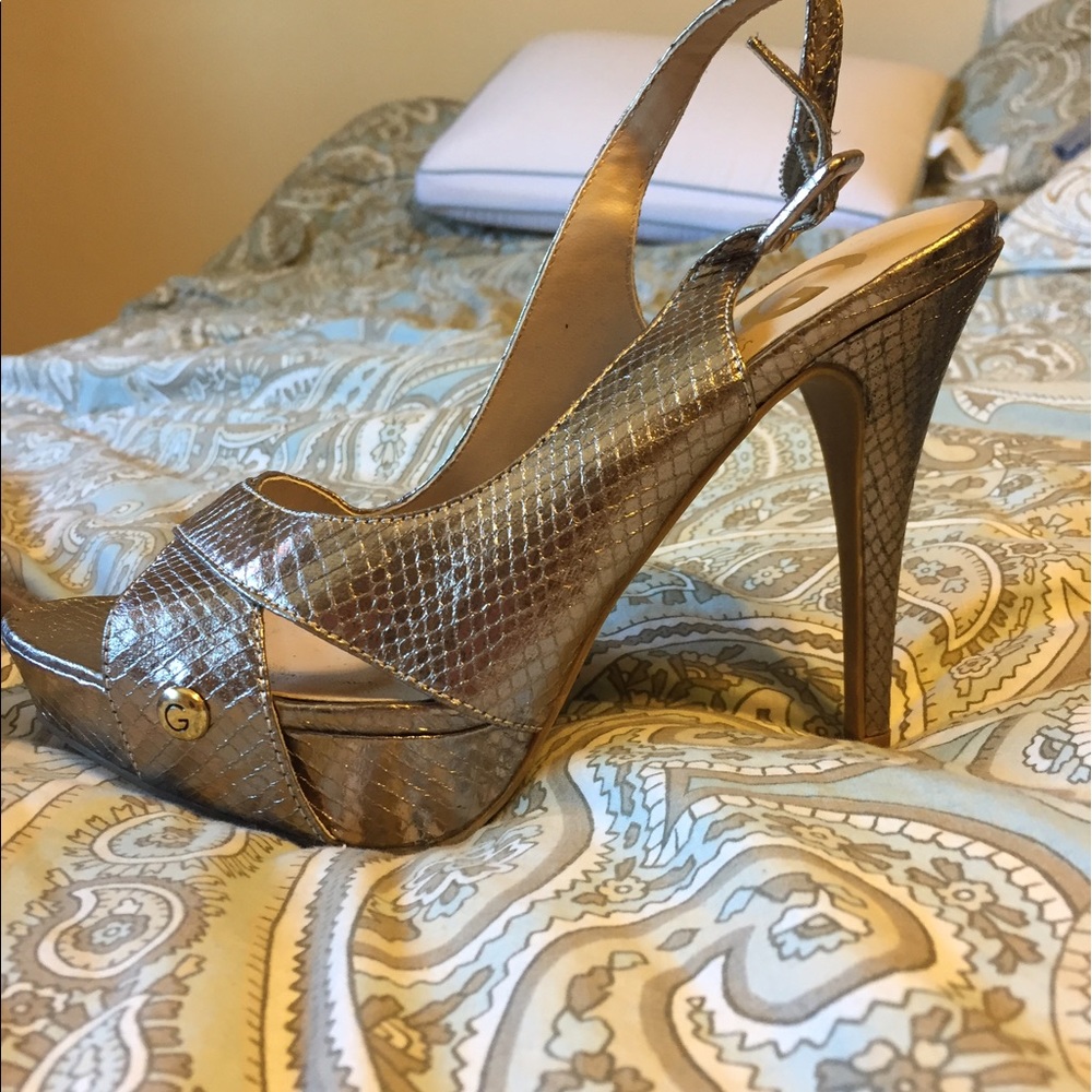 Guess Silver Heels