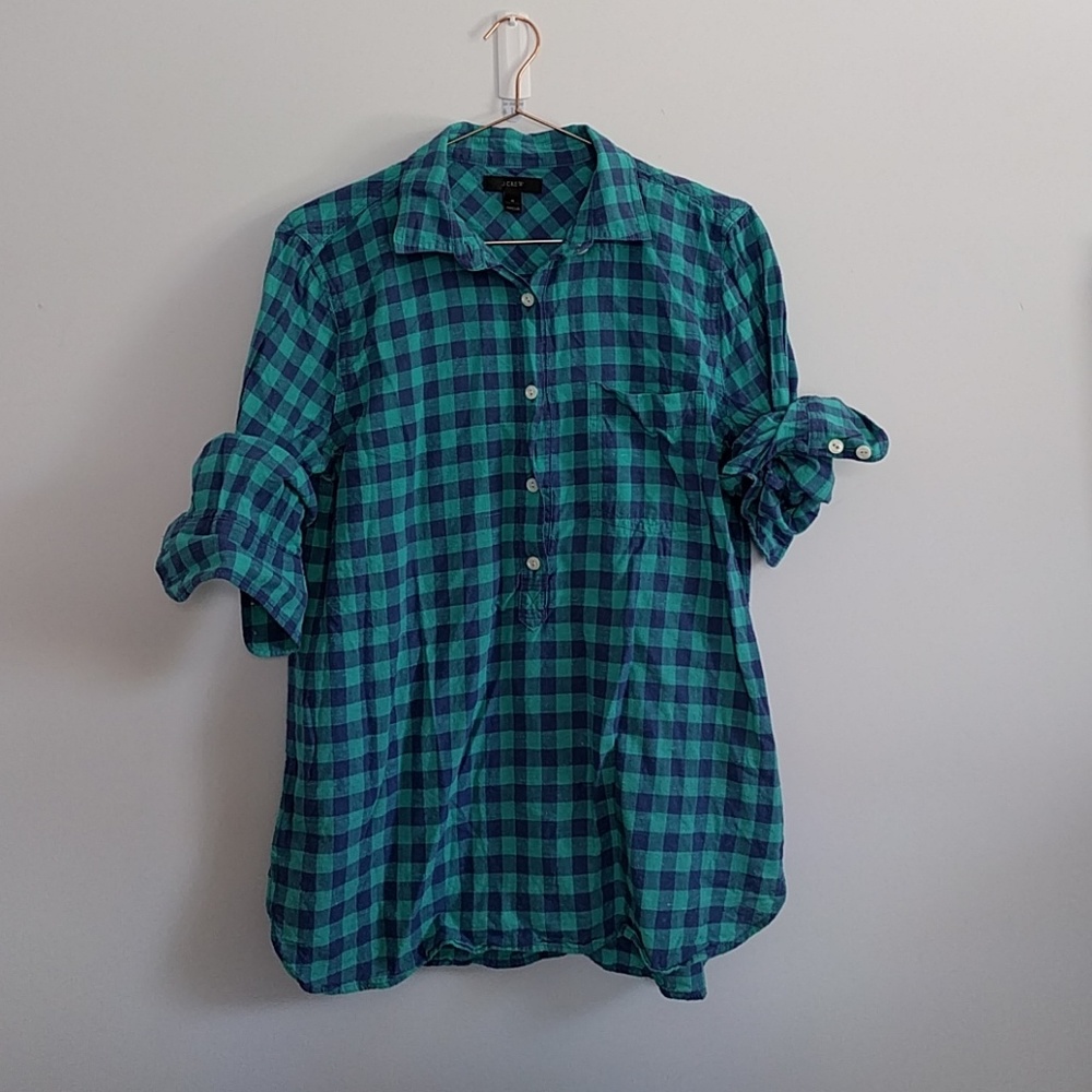 J. Crew Checked Popover
