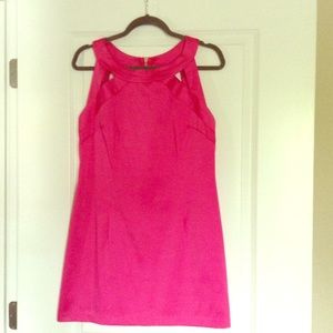 Hot pink cutout dress Hot pink cutout dress 