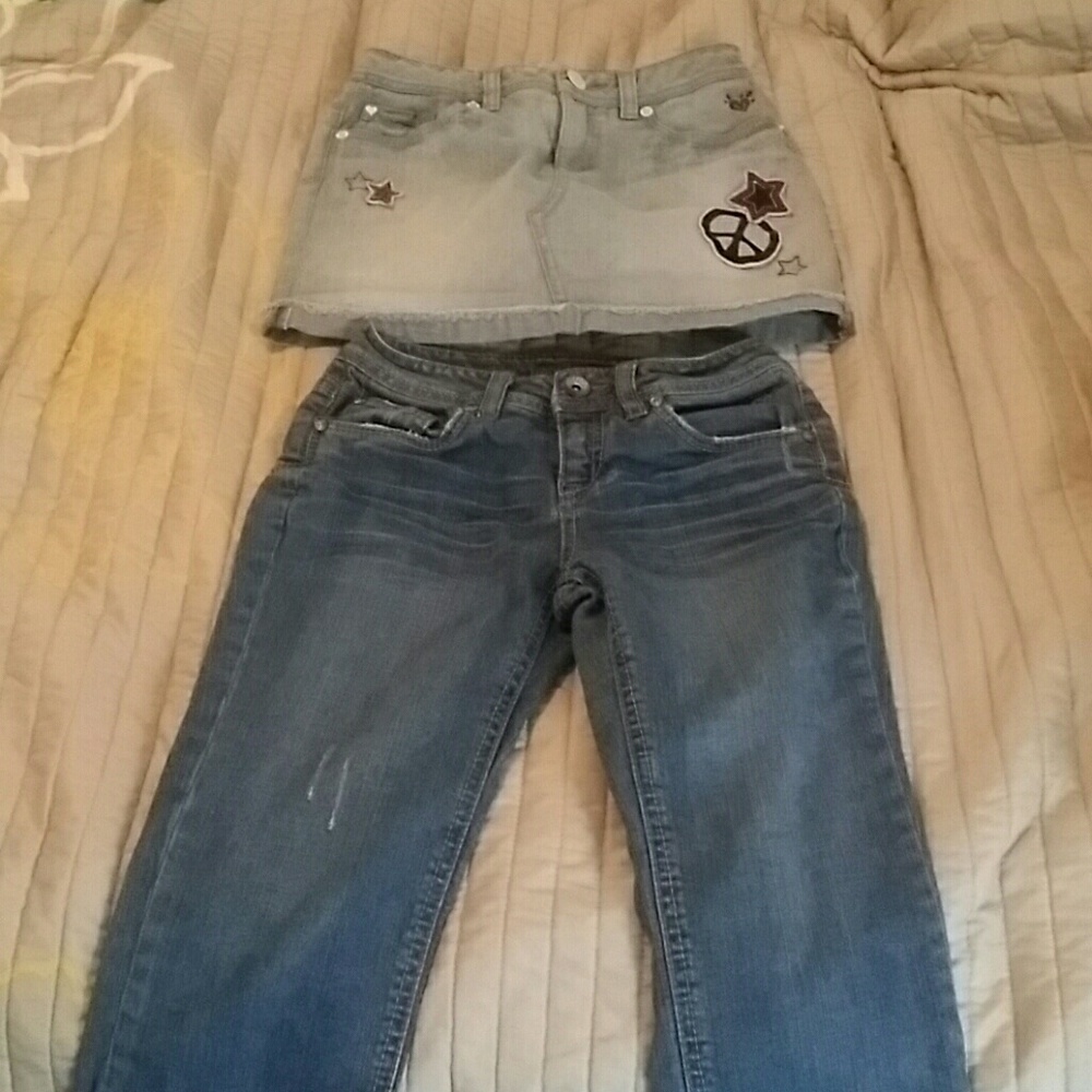 Justice skirt and justice capris girls size 10