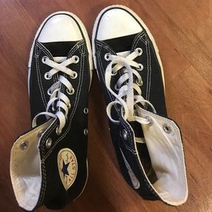black and white Converse All Stars