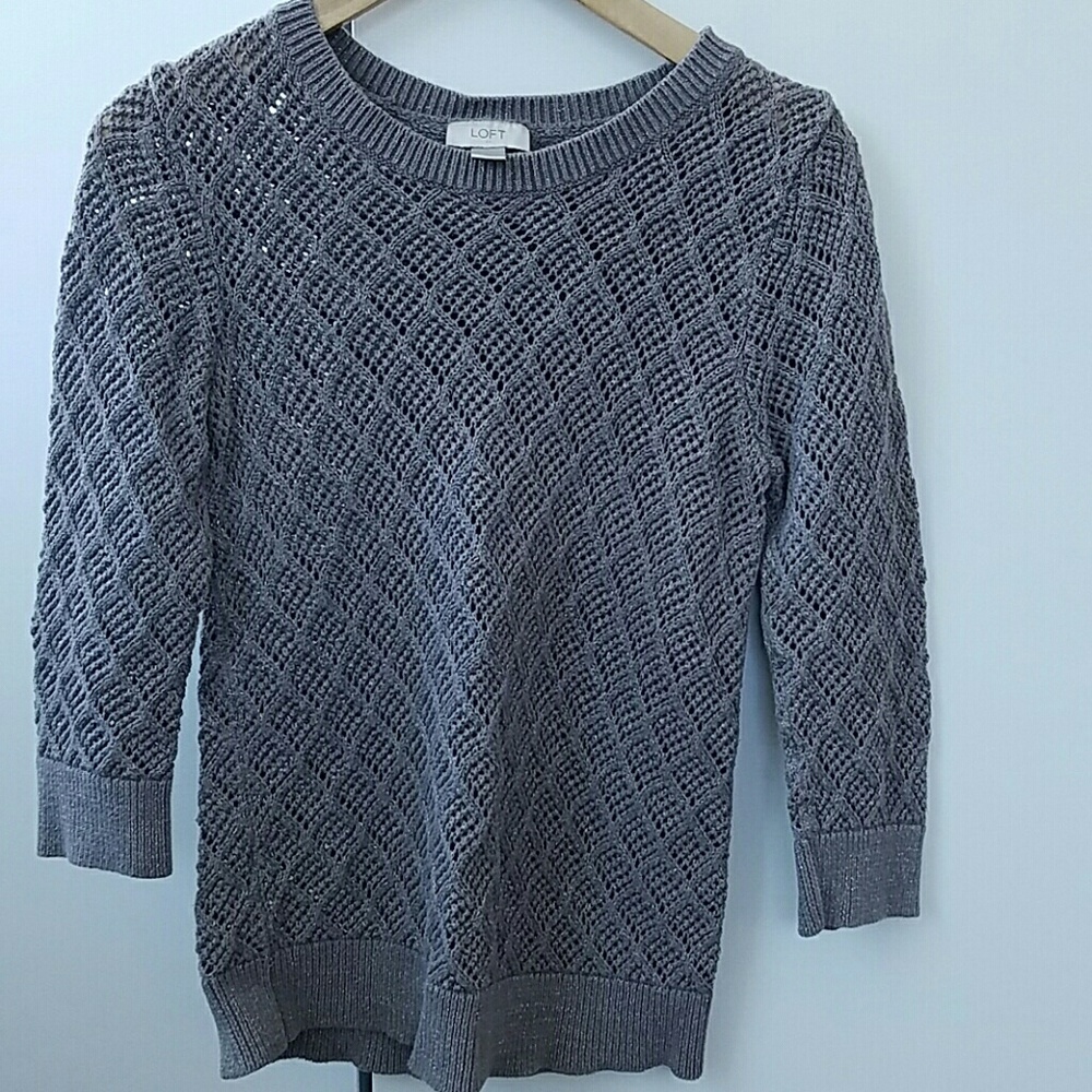 Great metallic Loft knit sweater