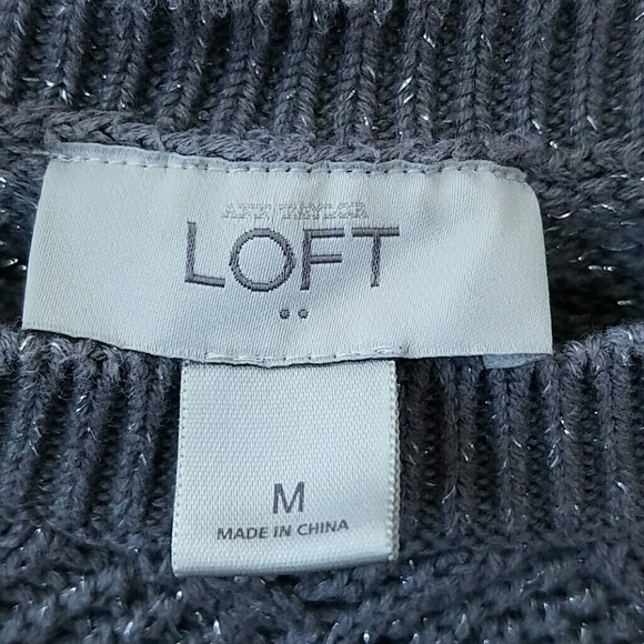Great metallic Loft knit sweater - Picture 3 of 4