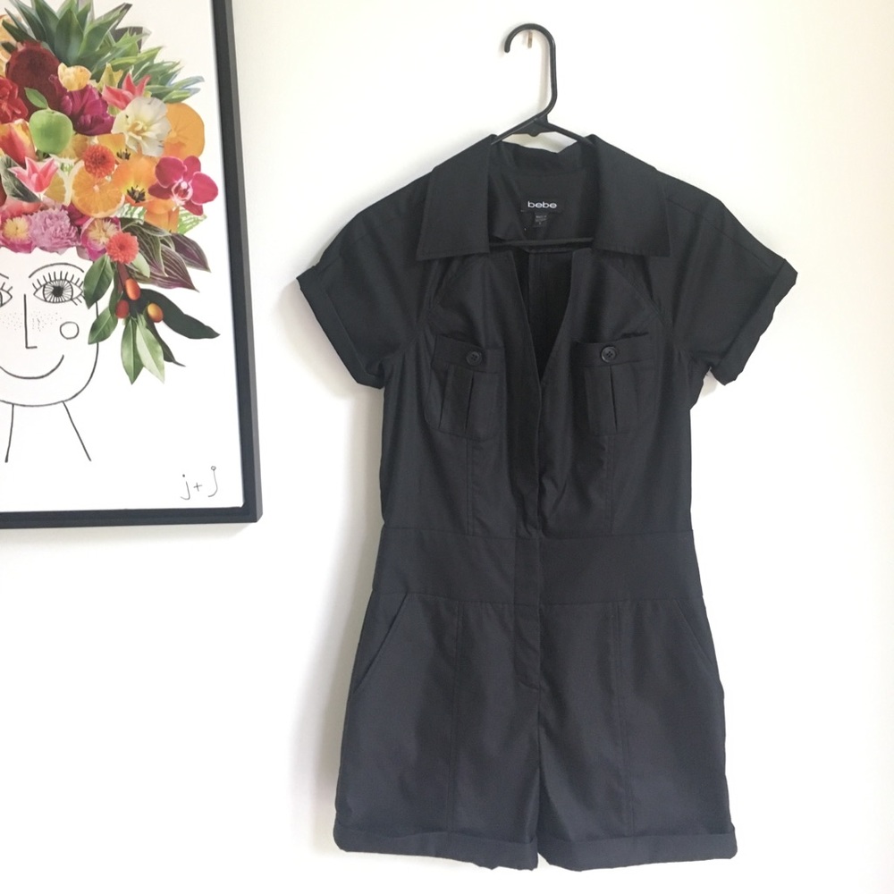 BEBE short black jumpsuit
