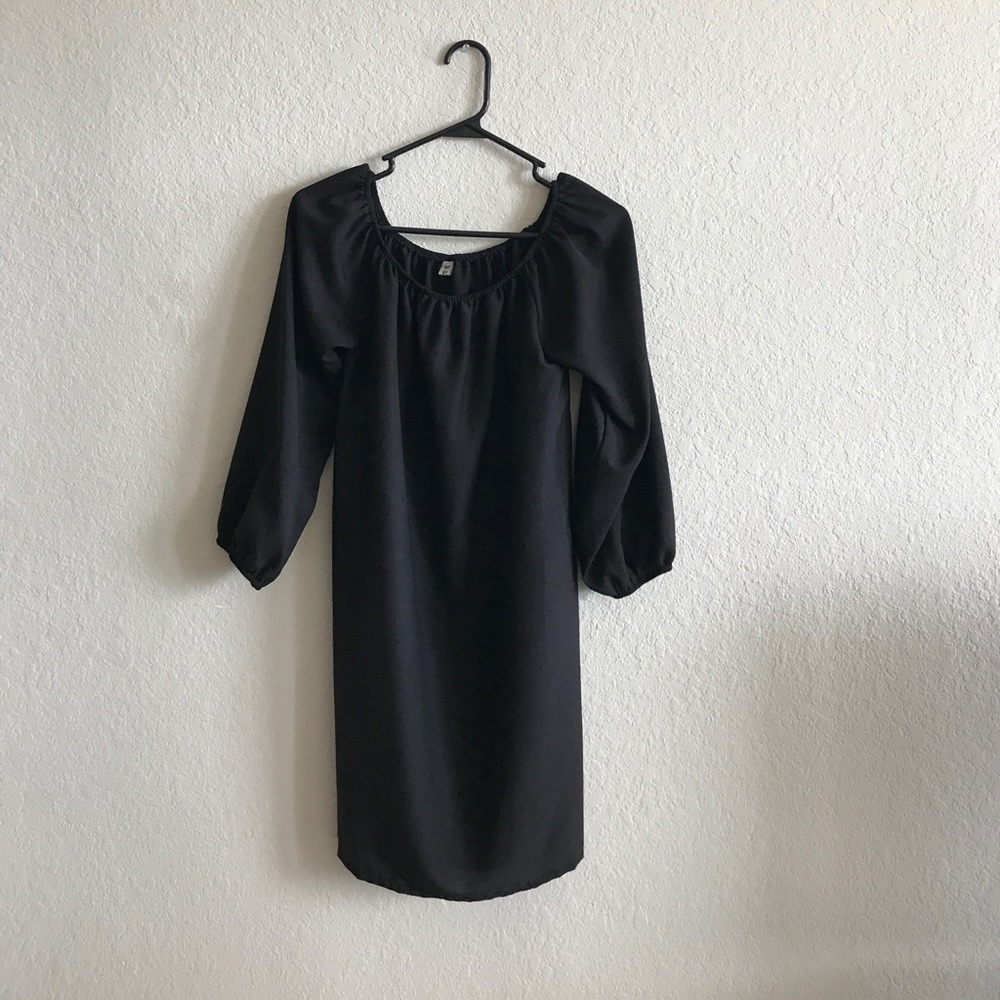 Black A-line Dress
