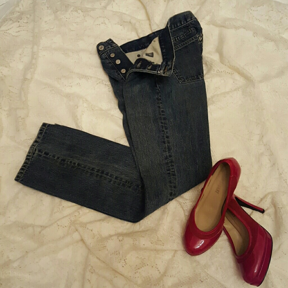 Women's GAP BOOT Cut Button Fly Jeans