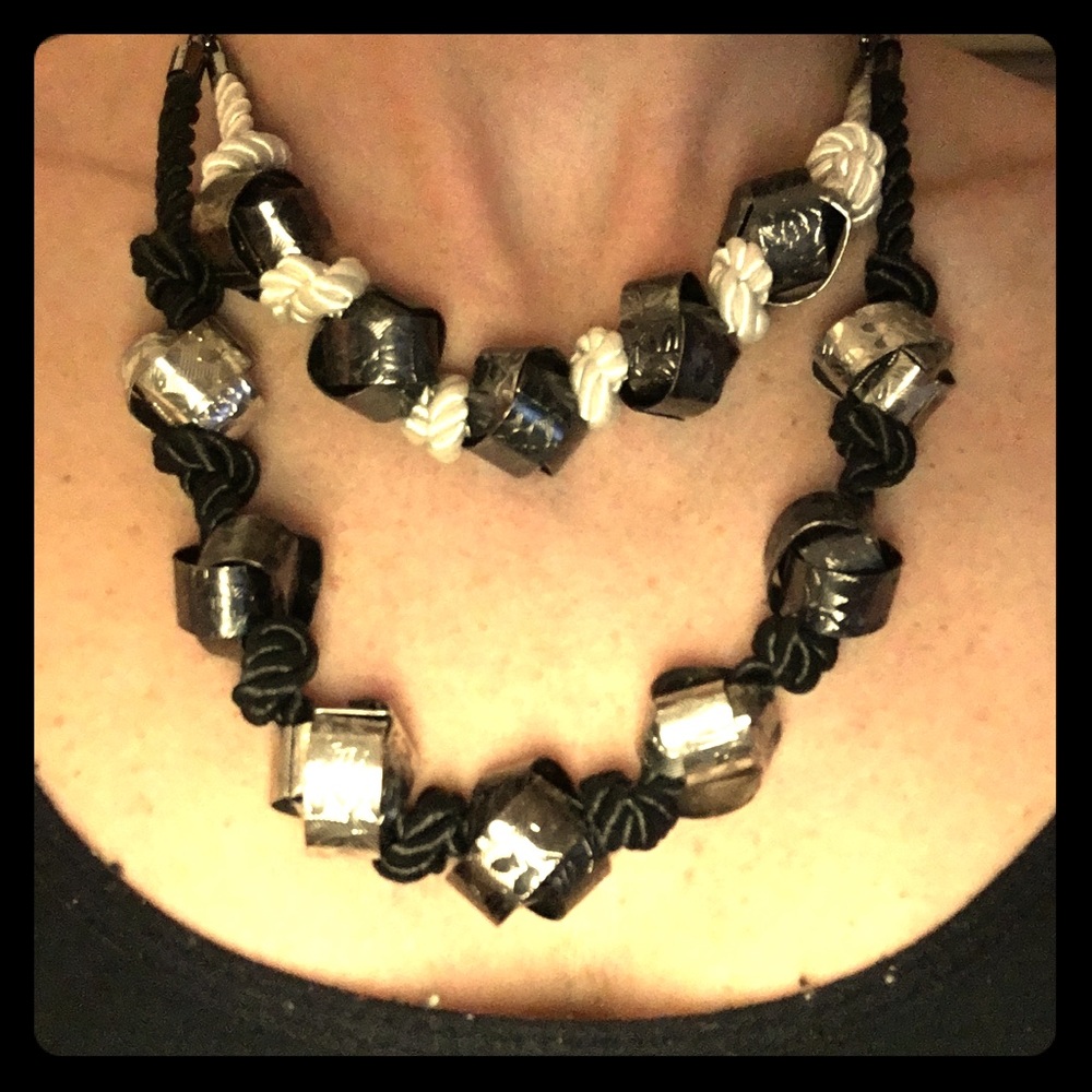 Black and white necklace