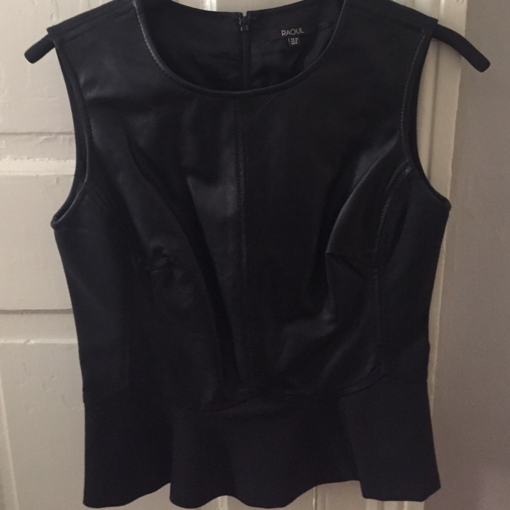 Size 4 Raoul Leather Top