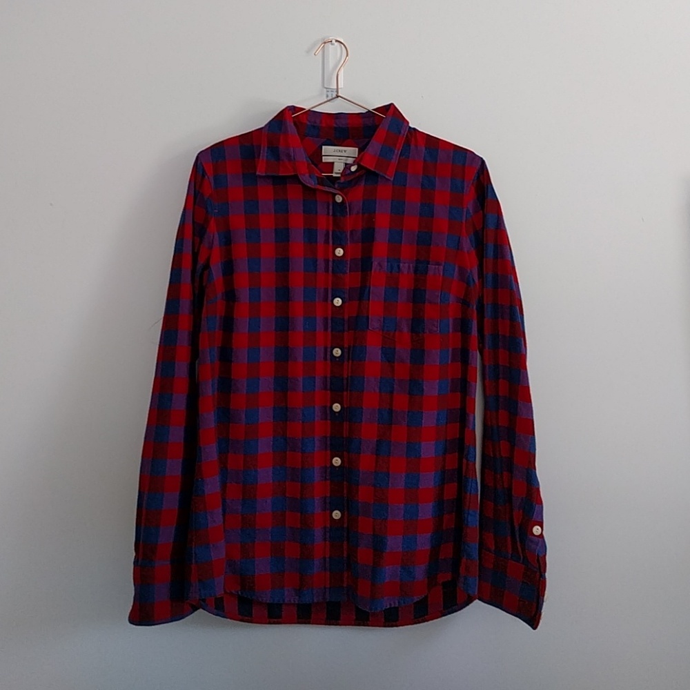 Plaid, Cotton Flannel Button-Down