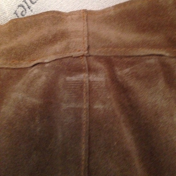 Vintage 100% leather vest and skirt size 13/14 - Picture 5 of 8