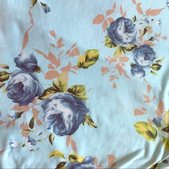 ❗️Last One❗️Sleeveless Blue Floral Swing Dress - Picture 4 of 4