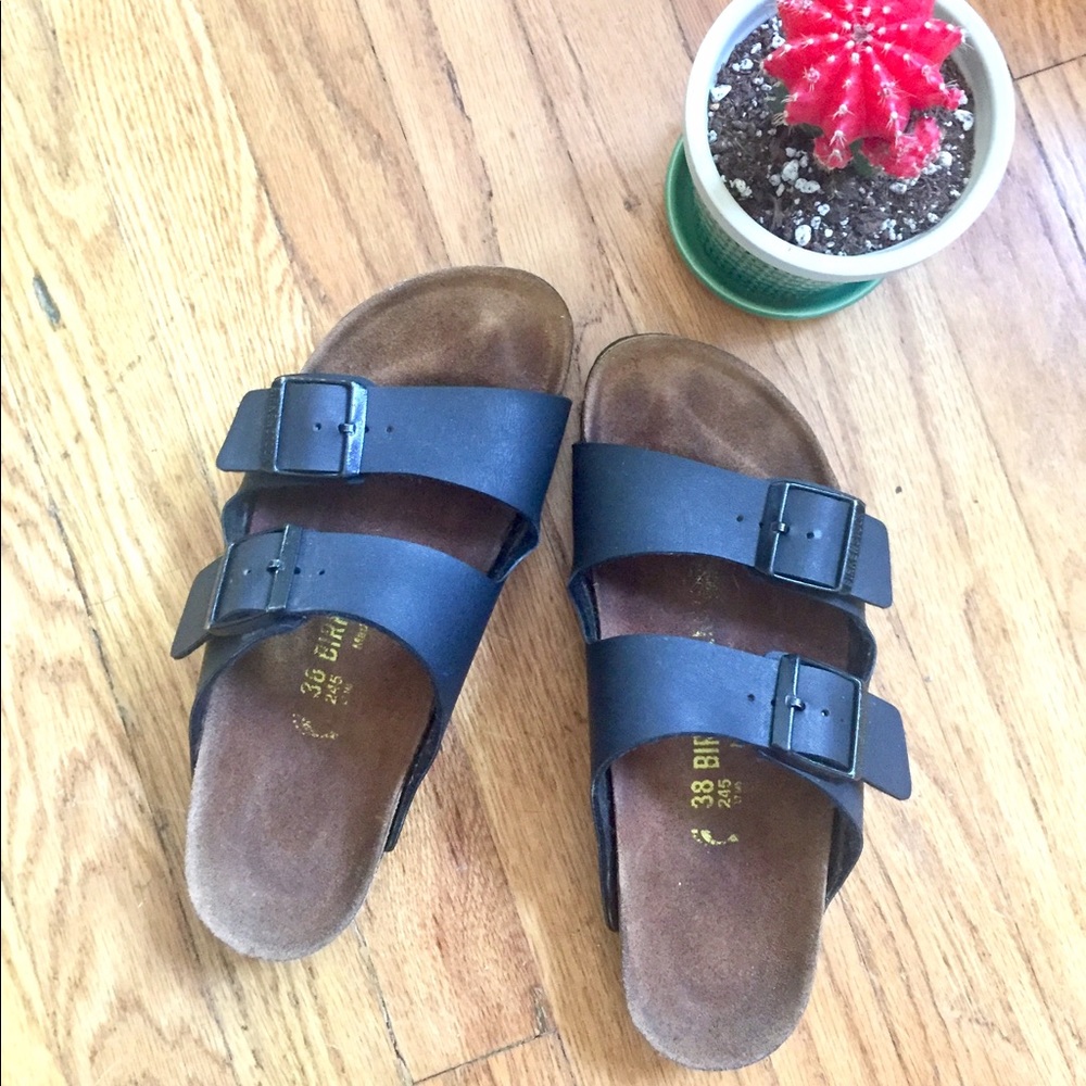 Black Arizona Birkenstocks
