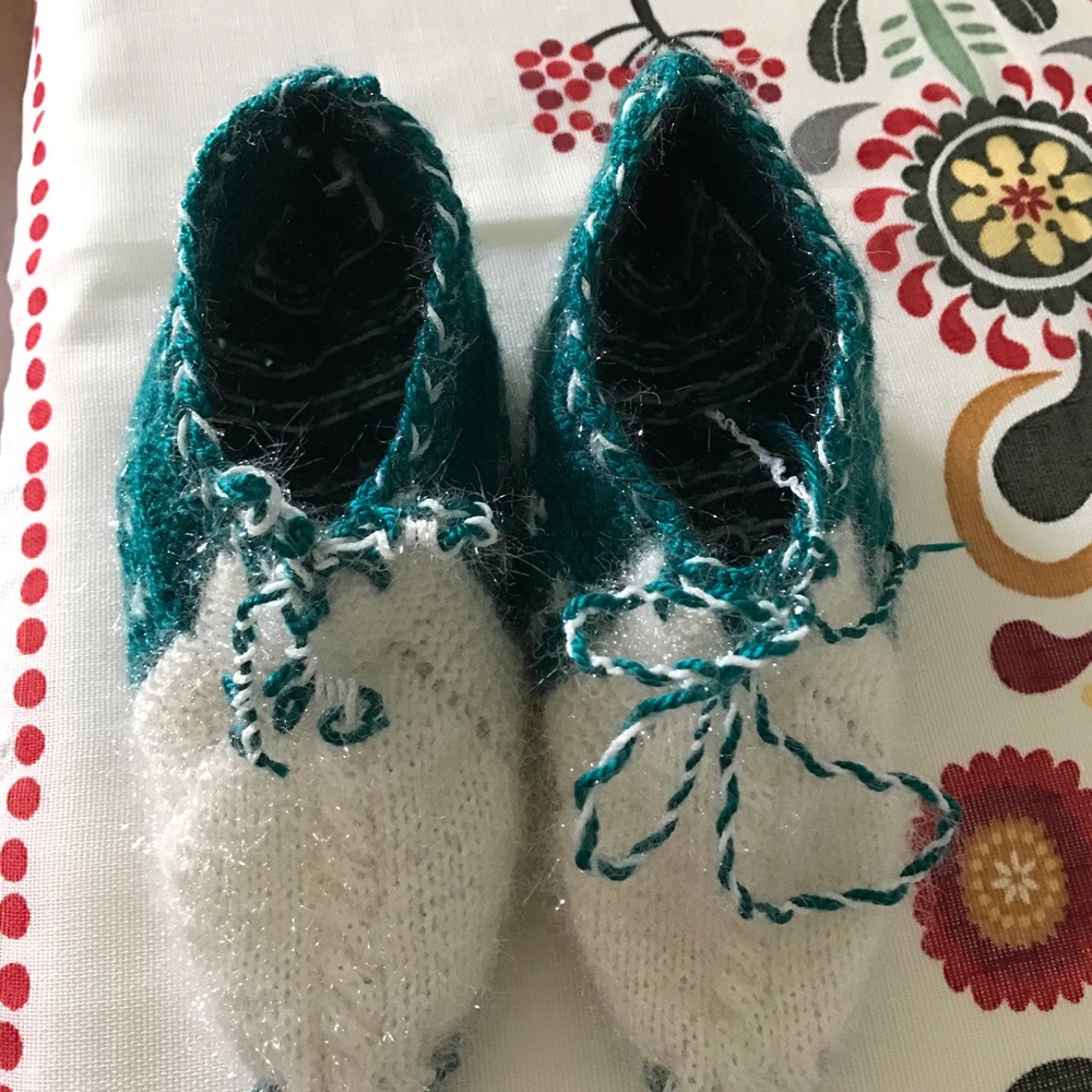 Handmade booties 🌷NWOT