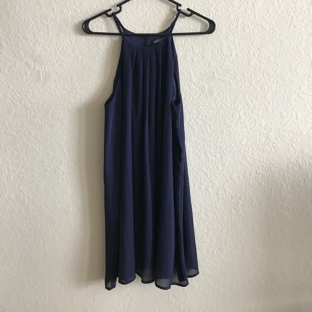 Navy shoulder Dress