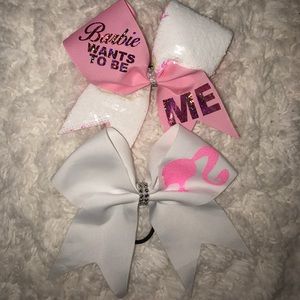 Barbie cheer bows