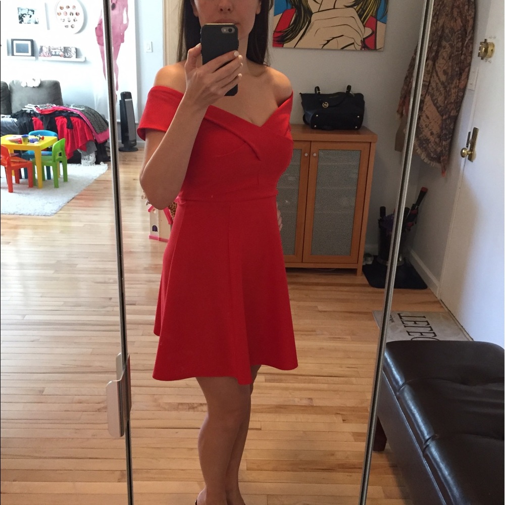 Red Party Dress - Picture 3 of 4