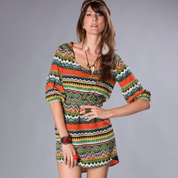 Boho Vintage Inspired Dress - Picture 1 of 3