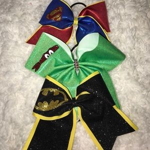 Super hero cheer bows!