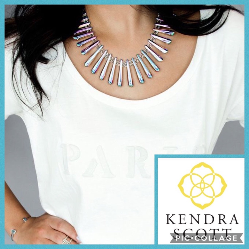 NWOT Kendra Scott Jill Necklace {Silver}