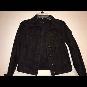 Black denim jacket, size small