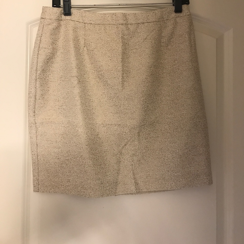 Cream & Gold Mini Skirt