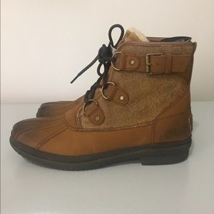 UGG leather duck boots